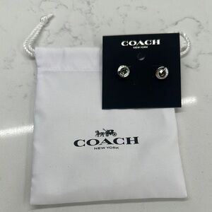 Coach Silver Stud Earrings